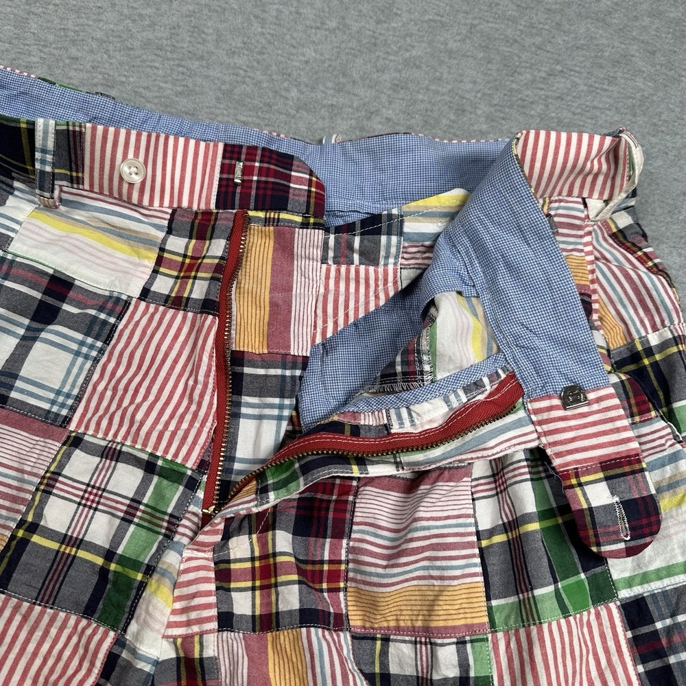 Peter Millar Men's Multicolor Patchwork Madras Sh… - image 3